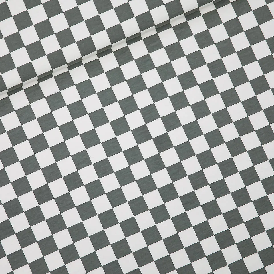 French terry checkers white smokey olive - See You At Six